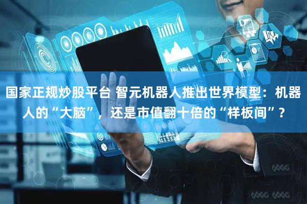 国家正规炒股平台 智元机器人推出世界模型：机器人的“大脑”，还是市值翻十倍的“样板间”？